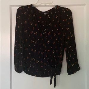 Madewell Tie-front Wrap Top